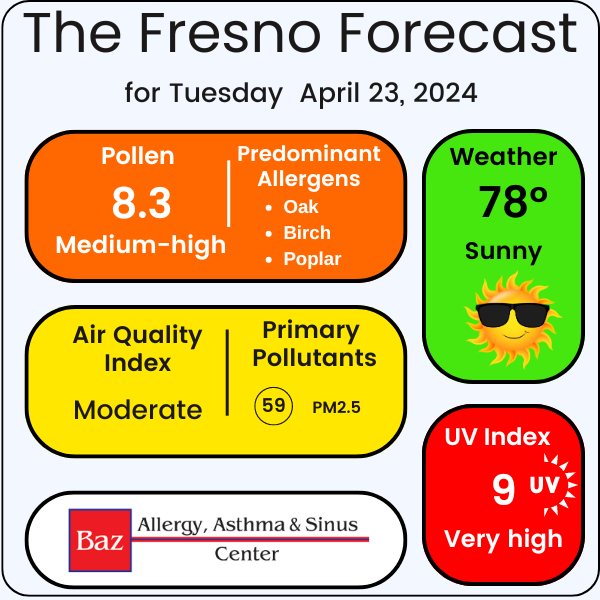 Fresno air forecast